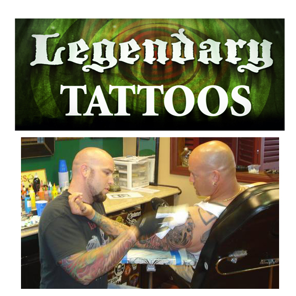 Legendary Tattoo Signage Design